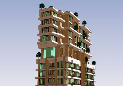 High Rise Apartment Building Design by Architect from Mumbai